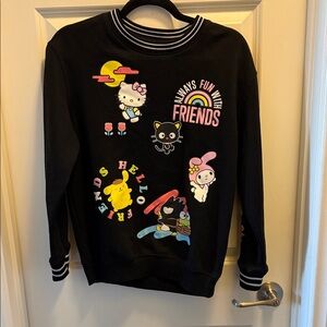 Hybrid Apparel Black Hello Kitty and Friends by Sanrio Sweatshirt